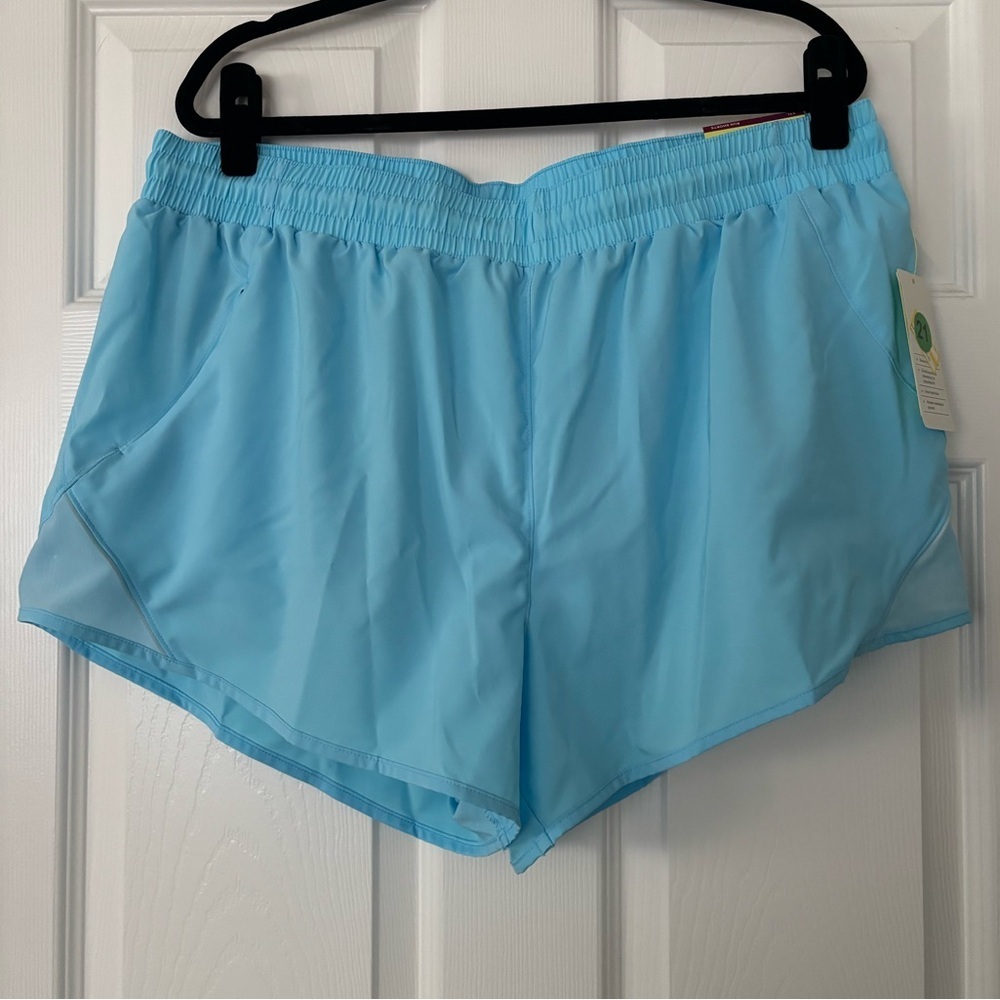 All in Motion Turquoise Athletic Shorts with Quick-Dry Fabric Extra Extra Large